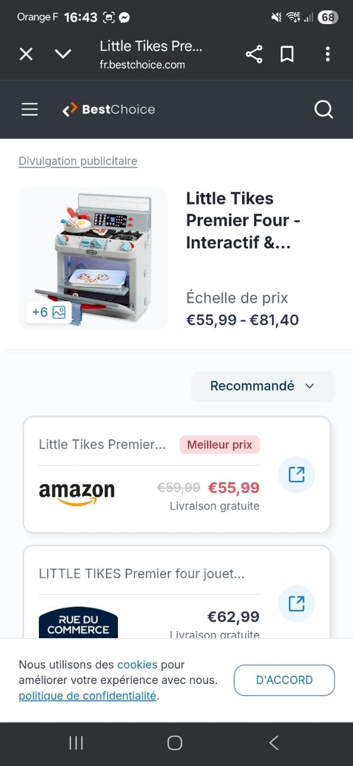 Cuisine et frigo little tikes - photo numéro 4