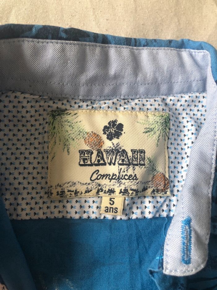 Chemise hawaï complices bleu 5 ans - photo numéro 2