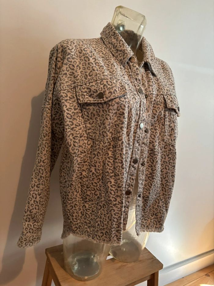 Veste en jeans léopard - photo numéro 6