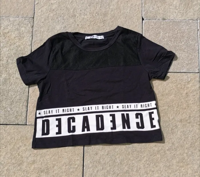 Tee-shirt crop top Fb Sister taille XS