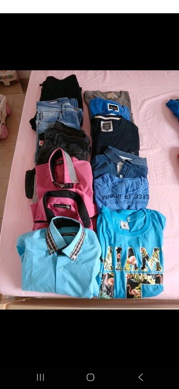 Lot vêtements taille S homme