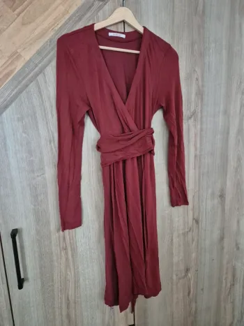 Robe longue bordeau