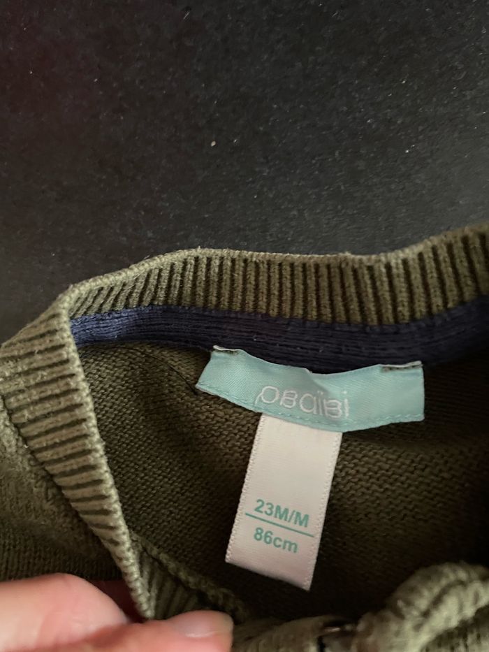 Gilet zippé garçon Obaibi 23 mois - photo numéro 2