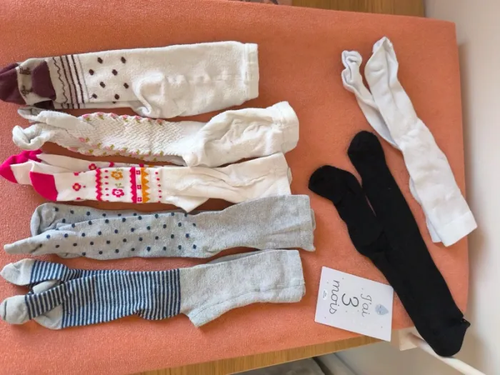 Lot de collants 0-12 mois