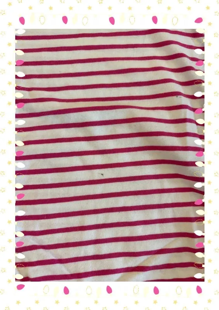 👧 T-shirt fille manches longues 10 ans - Esprit à rayures rose & blanc - photo numéro 3