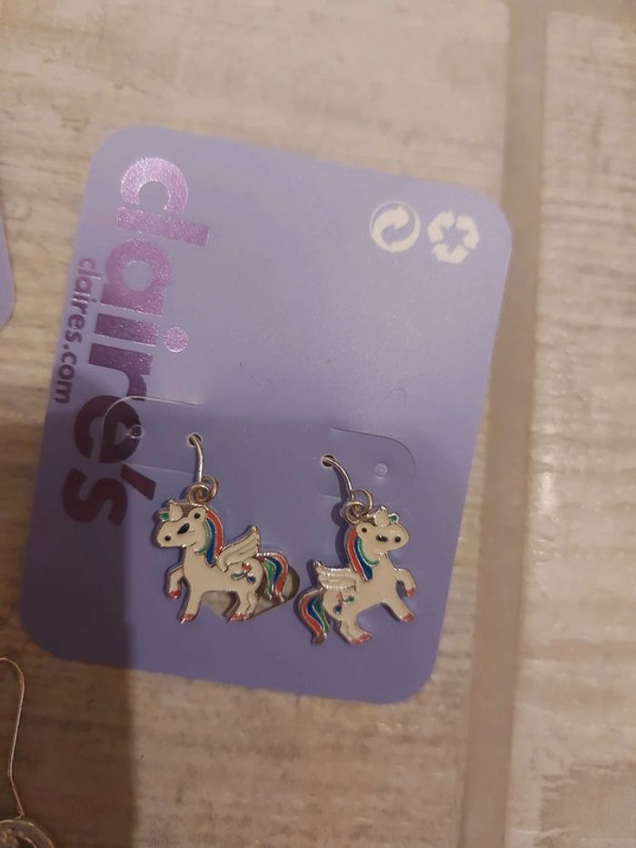 Boucles d'oreilles licornes 🦄