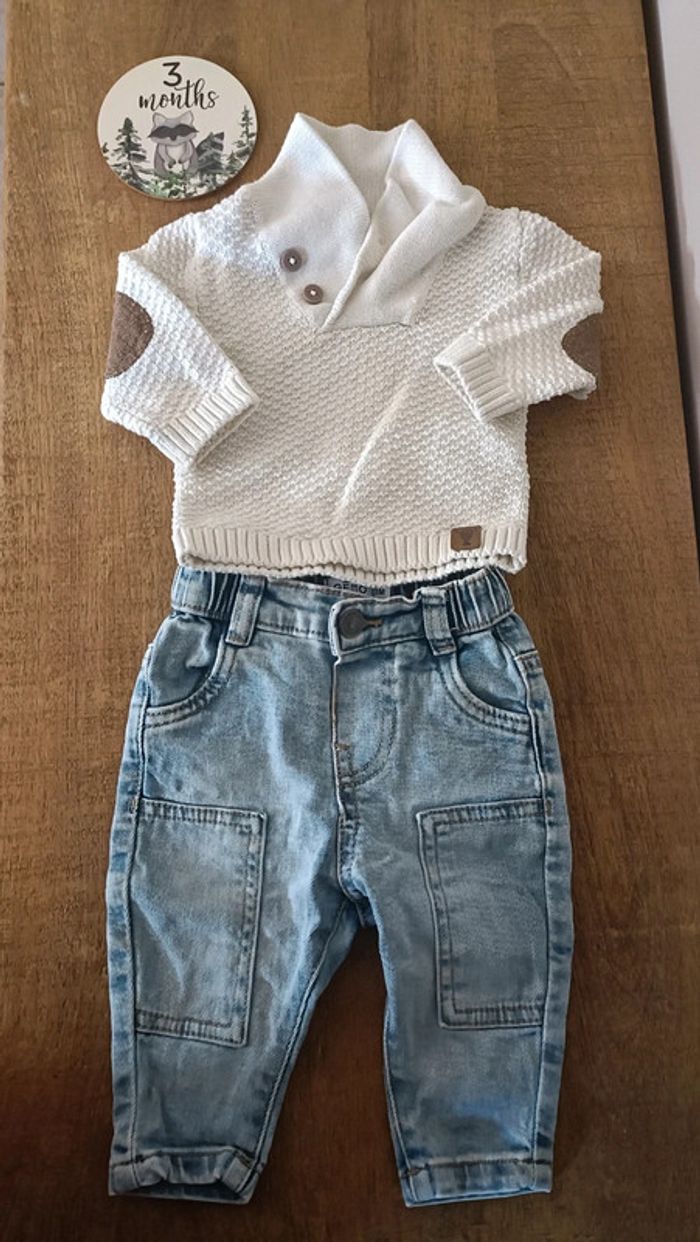 Ensemble 3 mois garçon neuf