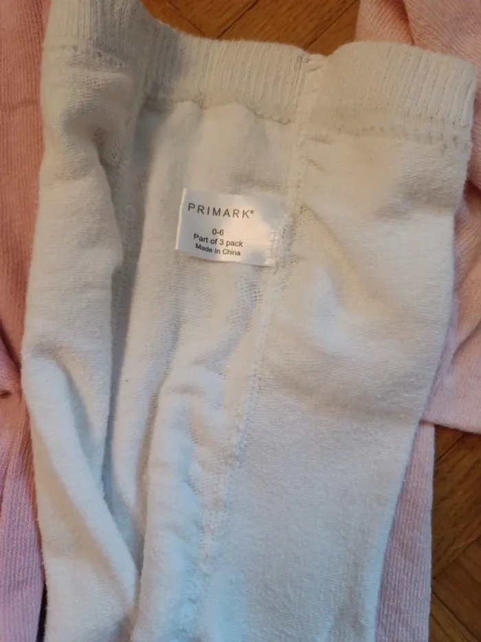Lot de 3 collants neufs blanc et rose 6 mois Primark - photo numéro 3