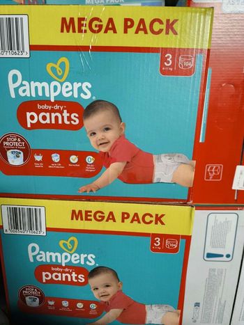 Pampers pants   taille 3  2 cartons