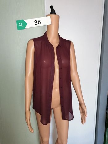 Chemise transparente sans manches H&M 38