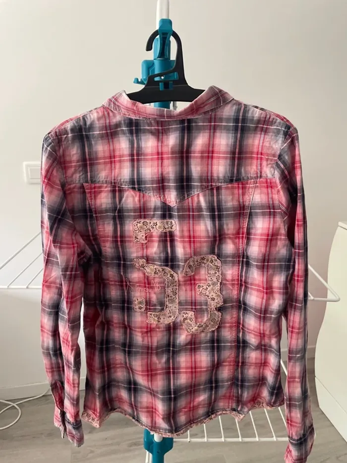 Chemise fille à carreaux Levis - photo numéro 4