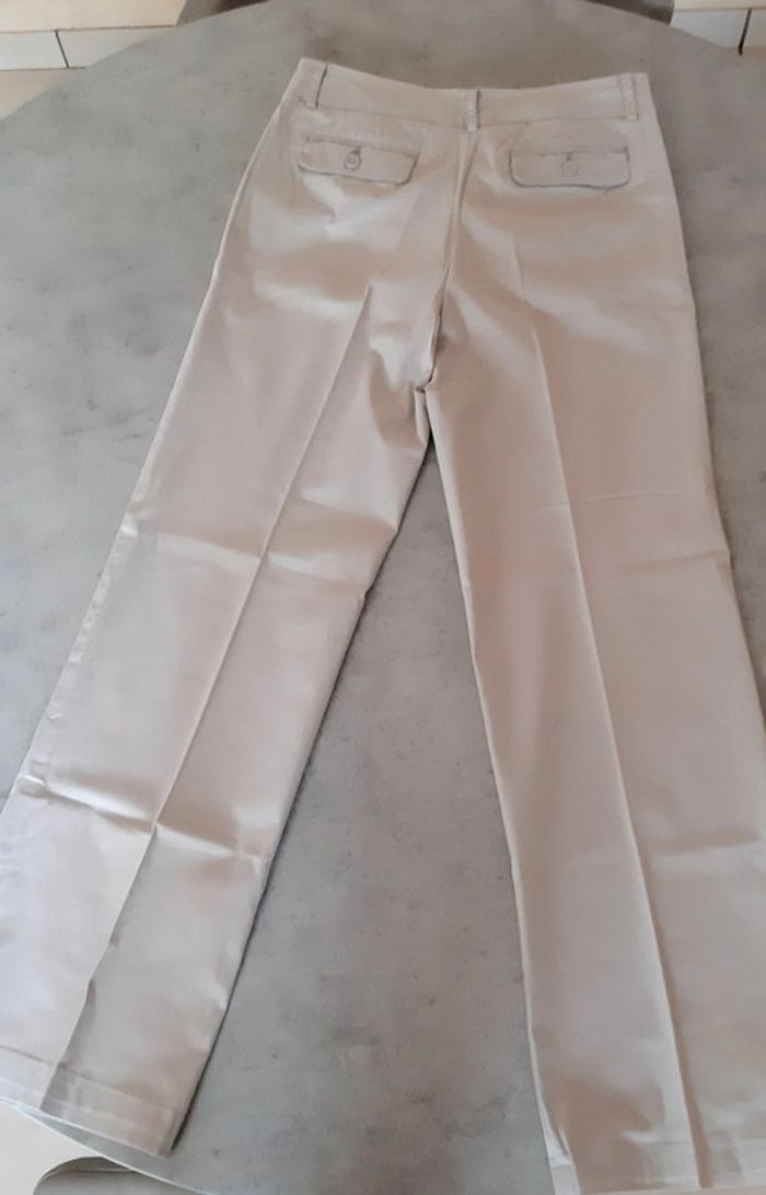 Pantalon bas large gris clair Etam - photo numéro 2