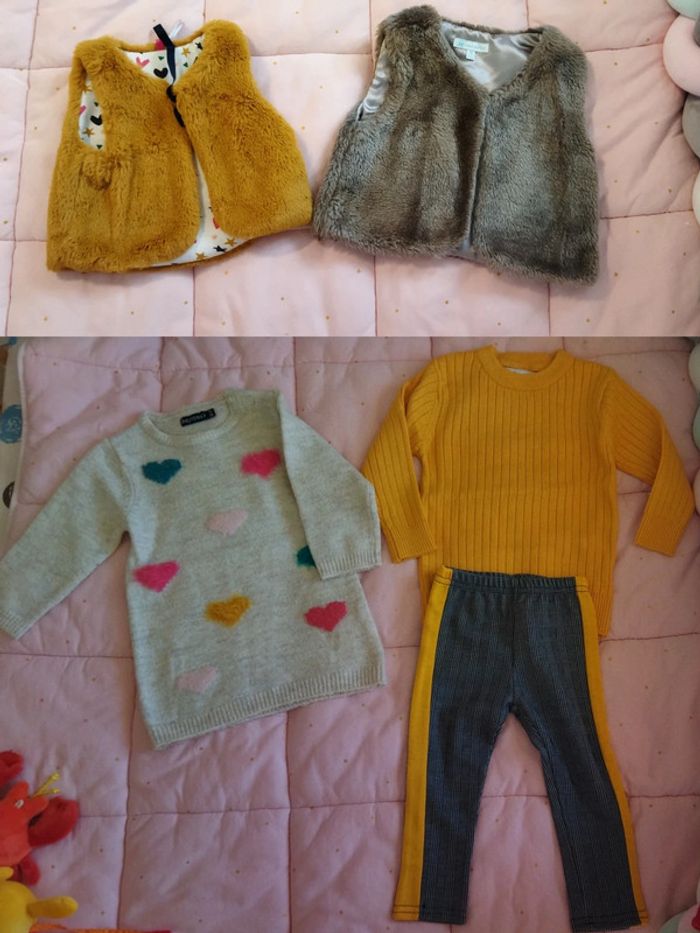 Lot robe plus pull robe plus Boléro fille