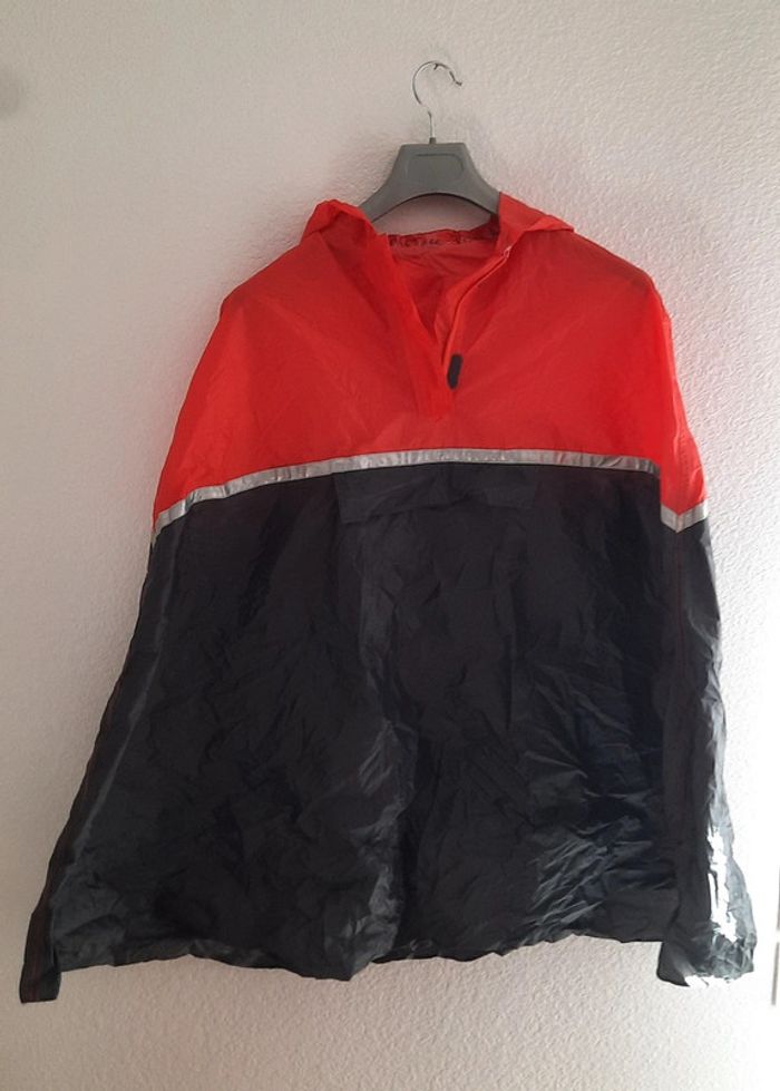 Poncho gris et orange taille 9/12 ans (mixte) - photo numéro 3