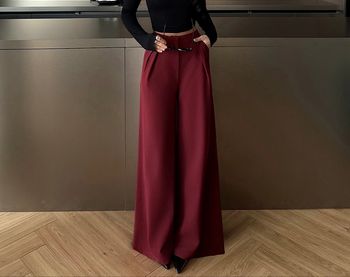 Pantalon pieds larges 