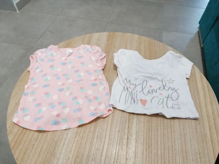 Lot t-shirt 6 mois - photo numéro 4