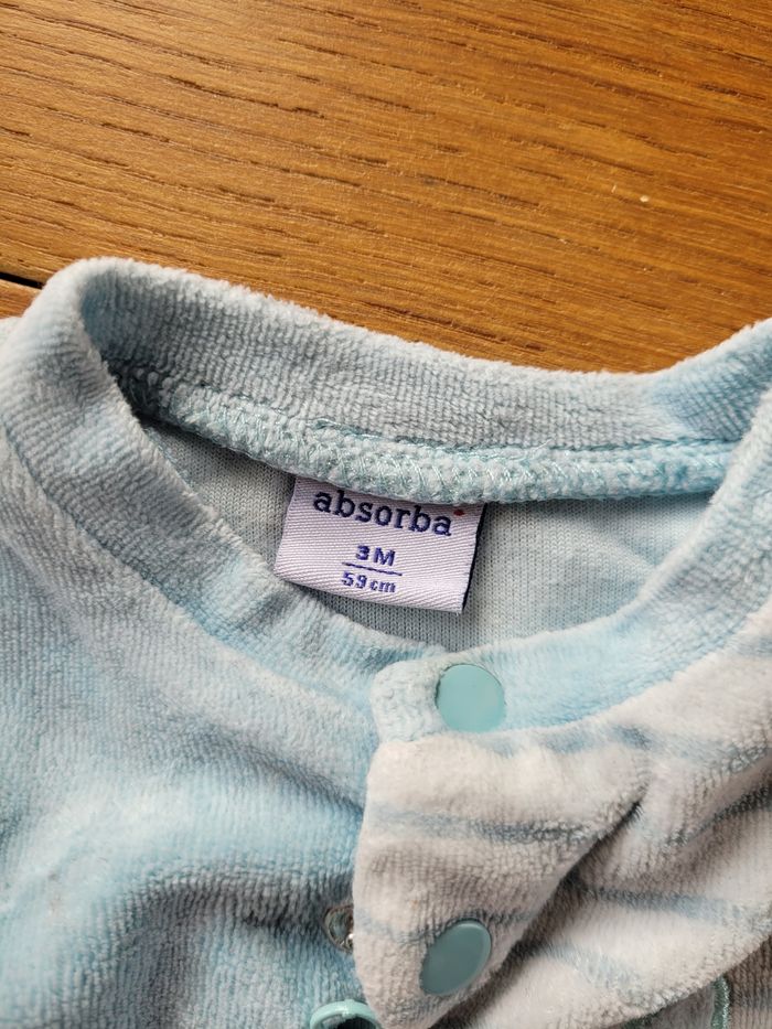 Pyjama velours zip - photo numéro 2