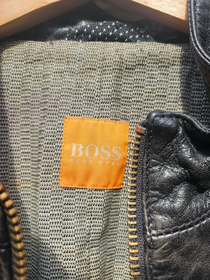Veste cuir hugo boss - photo numéro 4