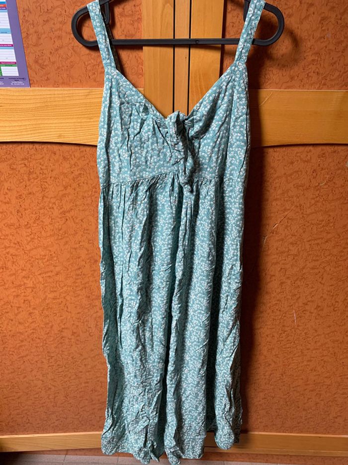 Robe longue vert clair décontracté taille 40