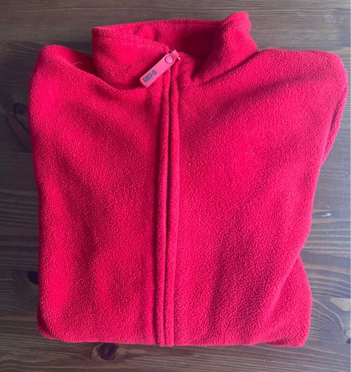 Veste polaire Tex 9/10 ans rouge