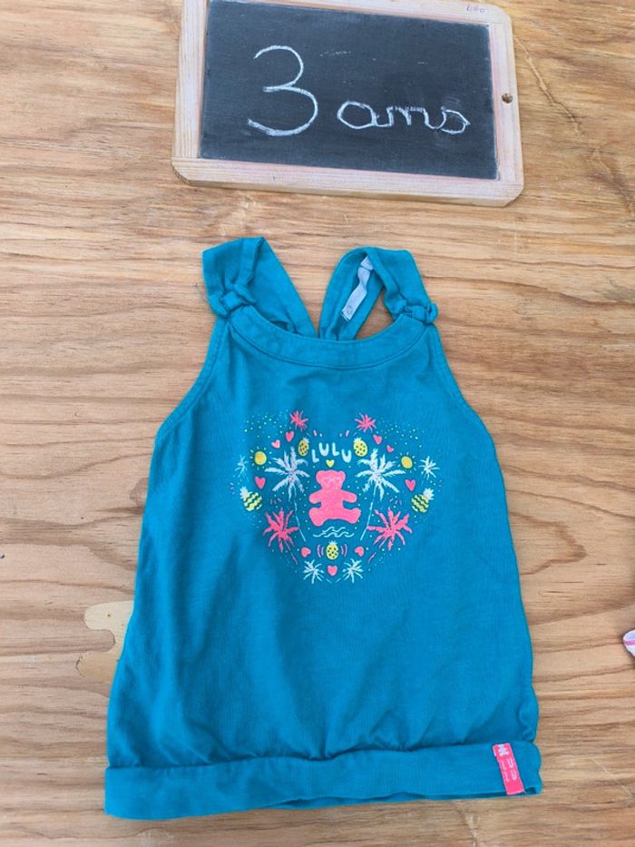Débardeur Lulu Castagnette taille 3 ans en très bon état