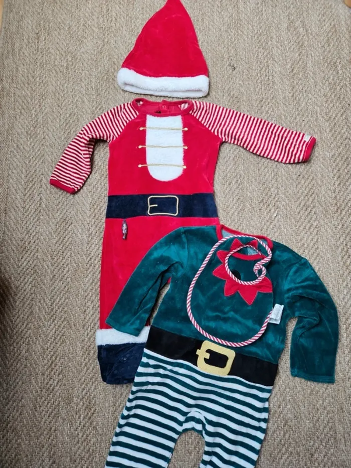 Lot Pyjamas Noël 24M