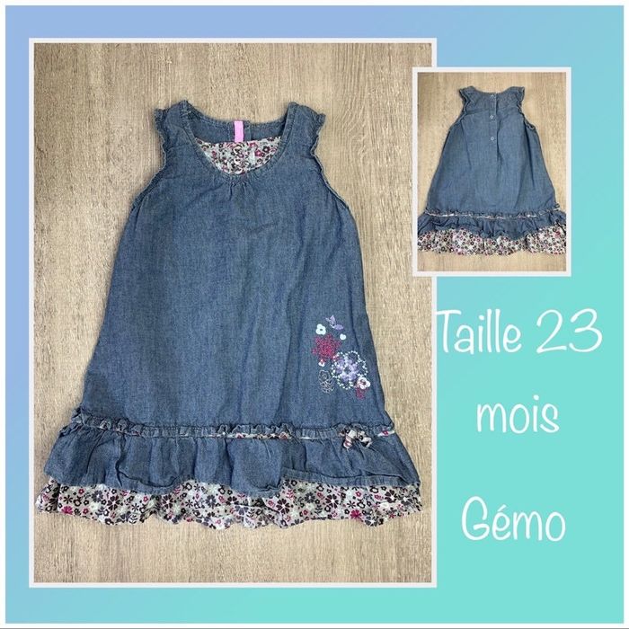 Robe été en jean léger - taille 23 mois
