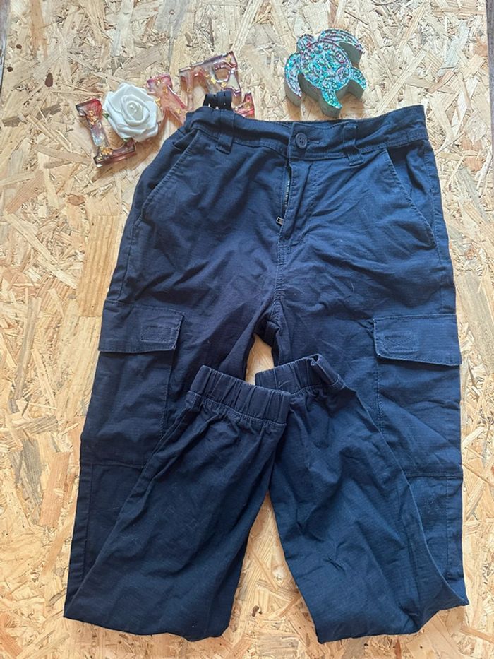 Pantalon cargo bleu marine Gémo taille 12