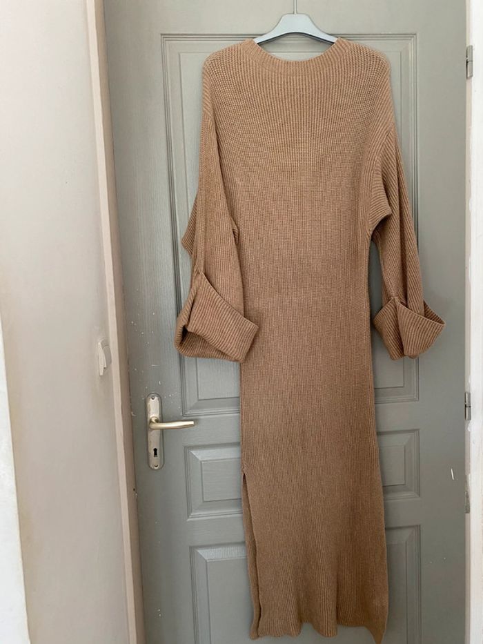 robe pull taille unique femme taupe