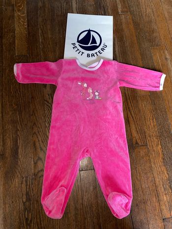 pyjama velour Petit Bateau 9 mois