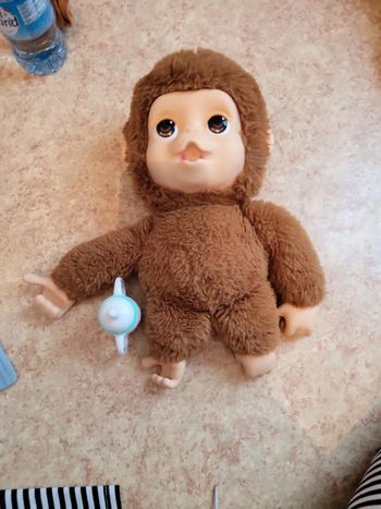 Peluche singe interactif monkey