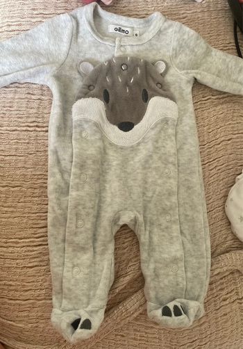 Pyjama mixte velours gemo 0 mois