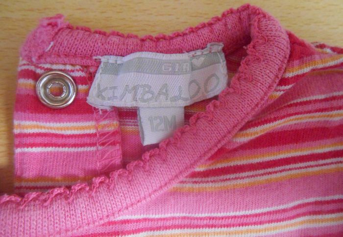 T-shirt fille manches longues 12-18 mois / Kimbaloo - photo numéro 2