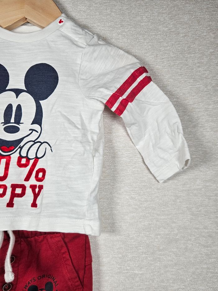 Ensemble T-shirt manche longue + pantalon Mickey orchestra 6 mois - photo numéro 6
