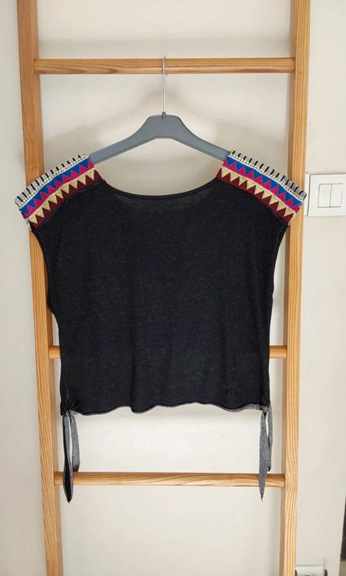 Joli haut top débardeur bohème,indien T 36 - photo numéro 4