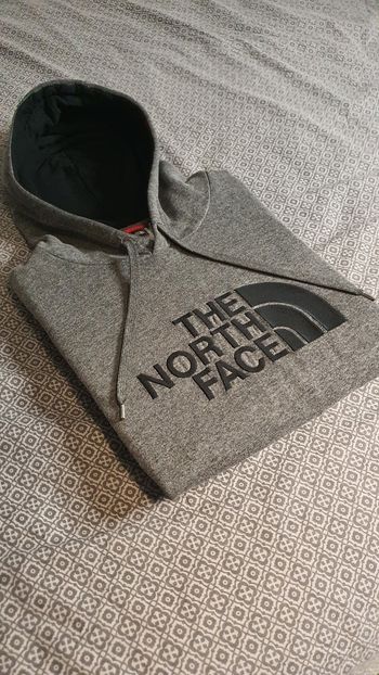 Sweat/pull à capuche - The North Face gris logo brodé – Taille M