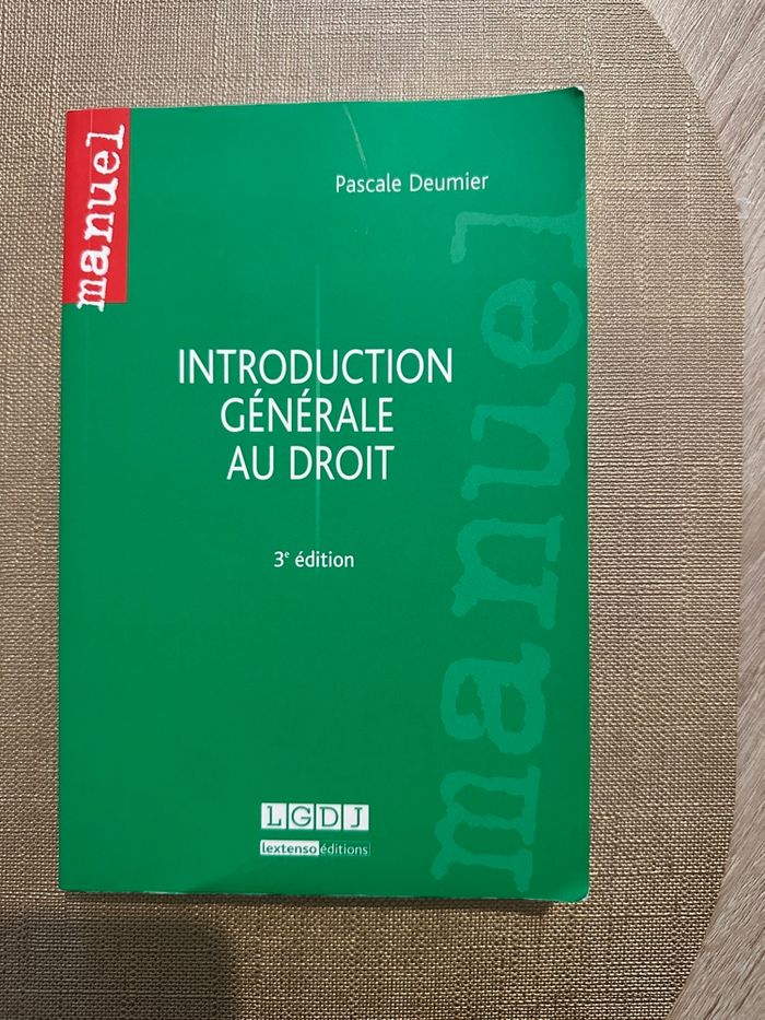 Introduction générale au droit