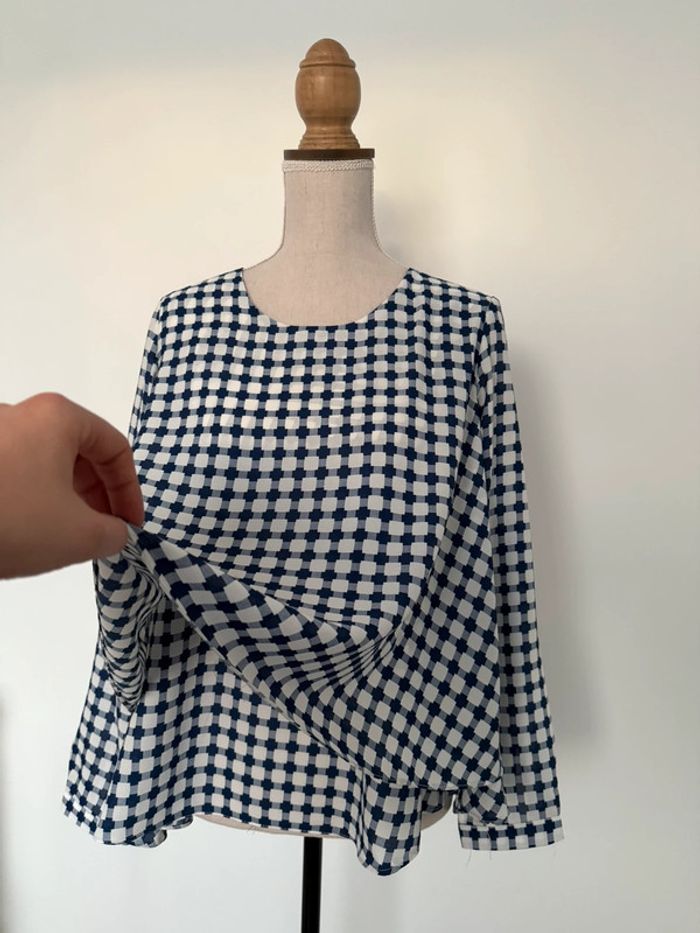 Chemise camisa blanc volant blouse fluide Camilia Overhemd folder Blusa Camicetta femme woman - photo numéro 2