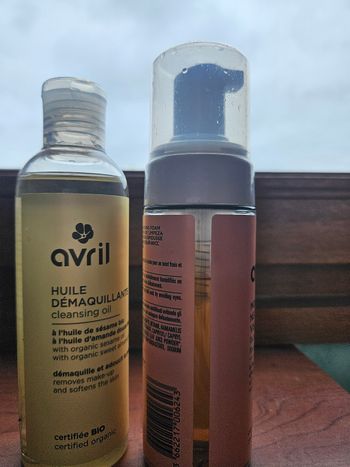 Huile démaquillante et Nettoyant mousse Avril