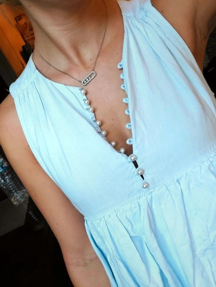 Robe Zara bleu - photo numéro 4