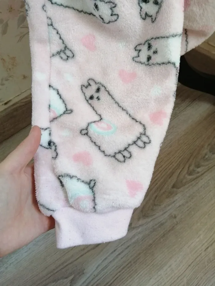 Combinaison pyjama rose à motifs lama / lalallama / (S-M) - photo numéro 6