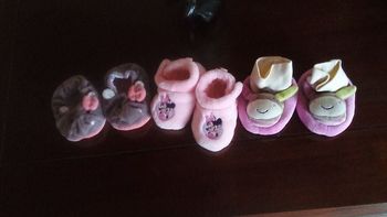lot de chaussons fille 12 cm