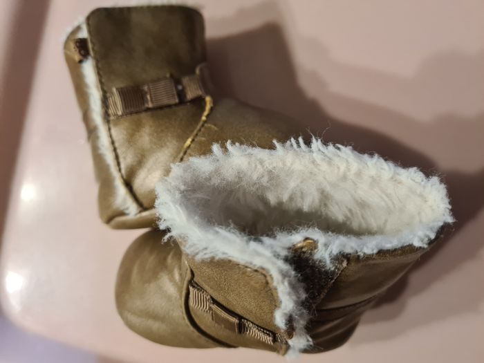 Chaussures. Bébé. Fourré. Marron. 10 cm. OB - photo numéro 2