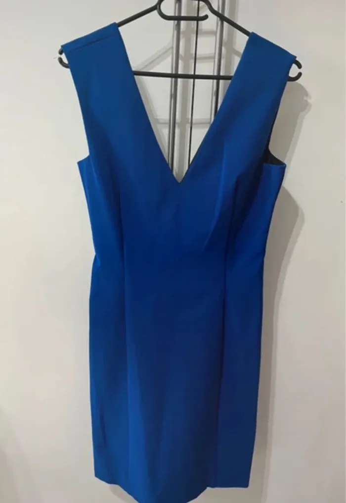 Robe bleue bretelles Zara