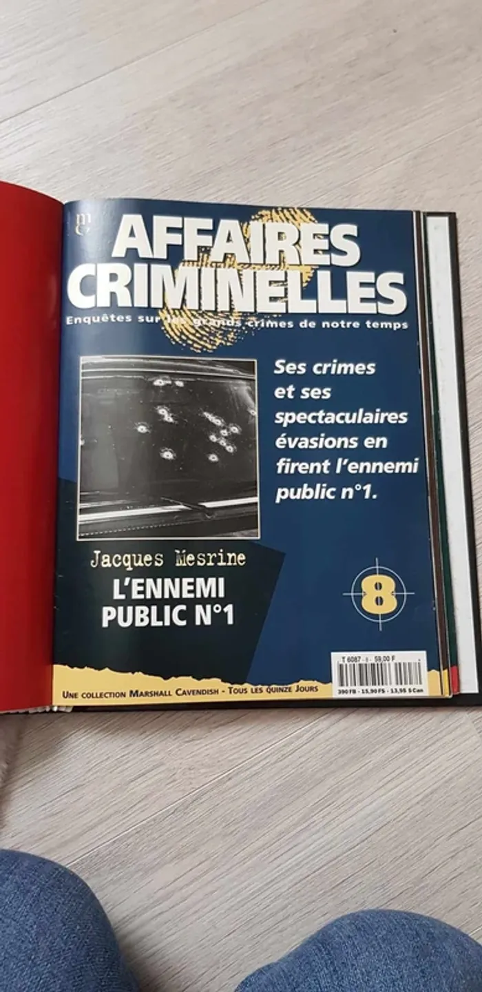 Lot de 2 collections classeur "Affaires criminelles" - photo numéro 9