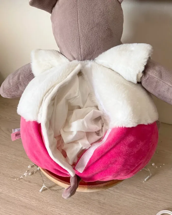 Peluche et range pyjama 2 en 1 Zoé l'hippopotame - Baby Nat' - photo numéro 8