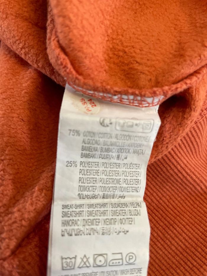 Sweat à capuche orange Kiabi S/34-36 - photo numéro 4
