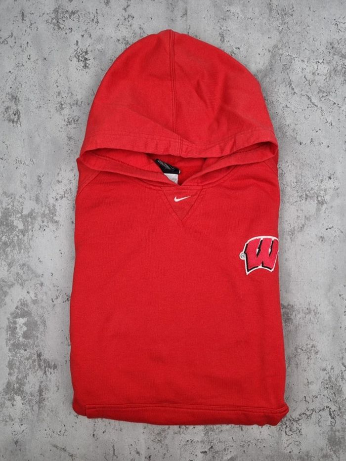 Pull à capuche Nike – Rouge – Taille L Femmes (mesures en photos) - photo numéro 2