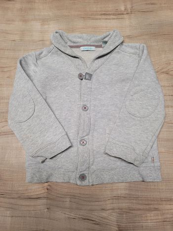 Gilet gris obaibi 3 ans