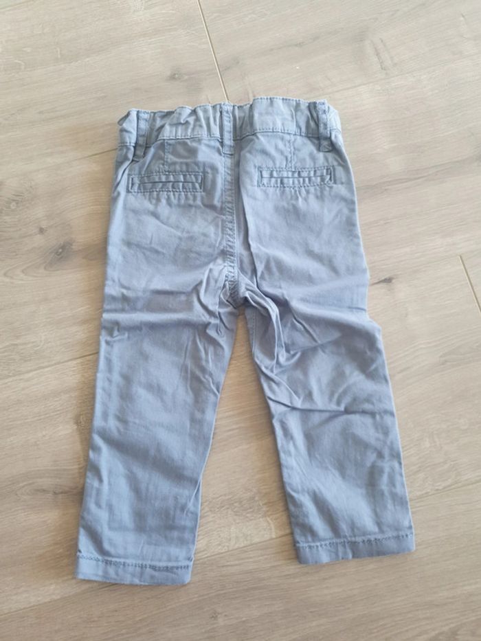 Pantalon bleu ciel 6-9mois - photo numéro 4